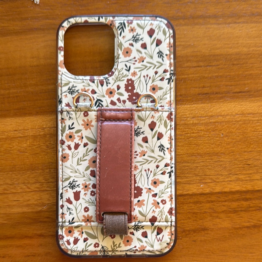 Harvest Floral iPhone wallet Case with Strap hooks - Multicolor